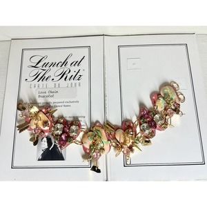 Rare LUNCH AT THE RITZ Love Chain bracelet